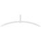 Ekena Millwork Archdale Architectural Grade PVC Gable Bracket, 108"W x 31 1/2"H x 2"D x 4"F, 7/12 Pitch GBP108X32X0204ARC00 - alternate 2